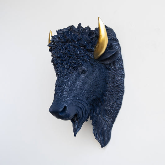 Faux Bison Sculpture-Wall Decor-tbgypsysoul