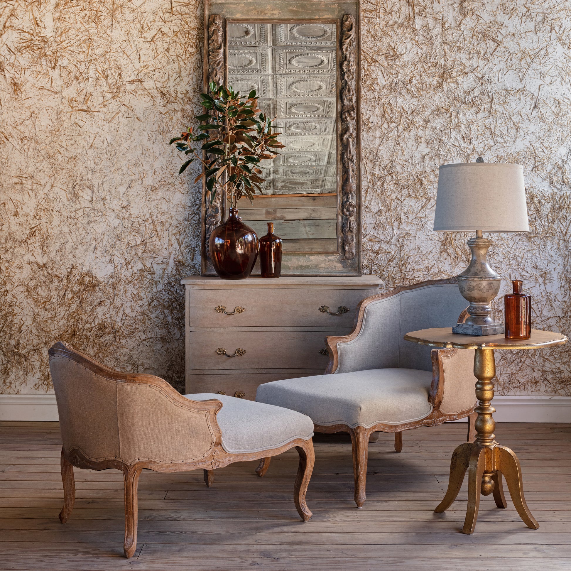 French Duet Lounger - Set of 2-Accent Chair-tbgypsysoul