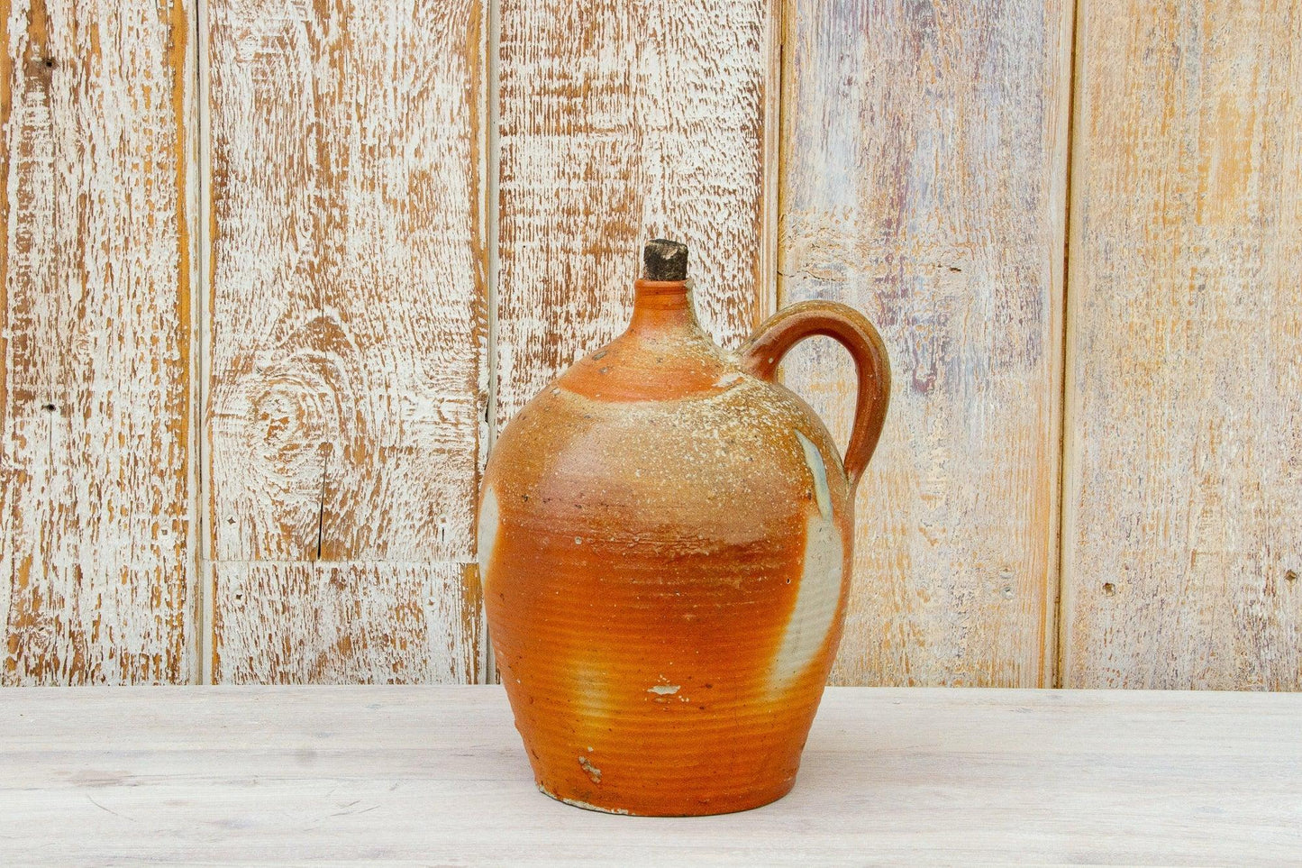 Glazed French Wine Container-Vintage Wine Container-tbgypsysoul