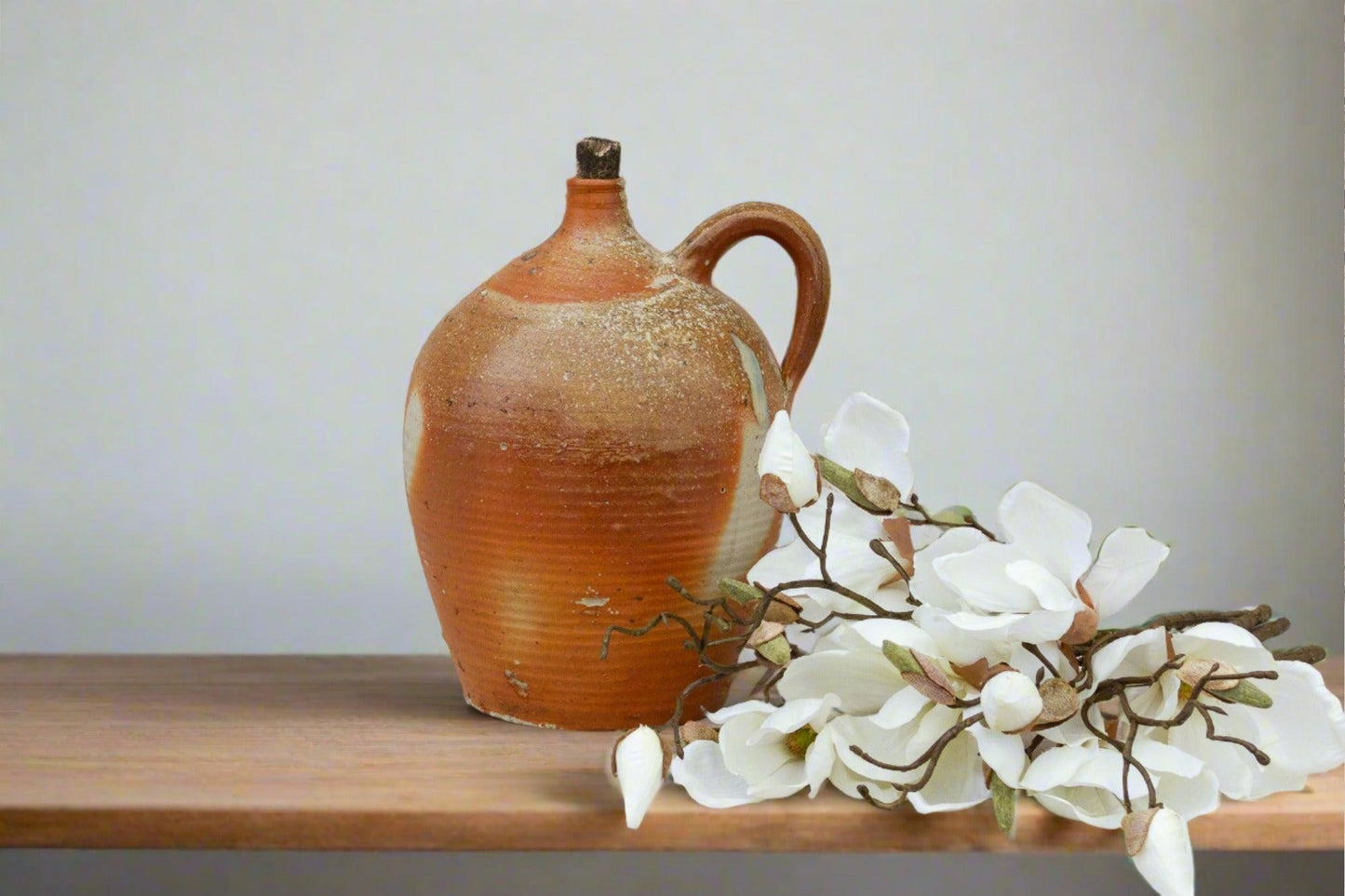 Glazed French Wine Container-Vintage Wine Container-tbgypsysoul