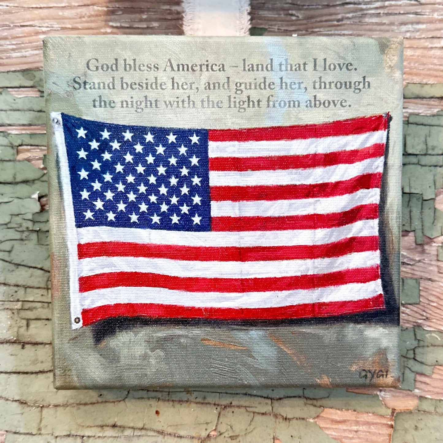 God Bless America Canvas Print-All Products-tbgypsysoul