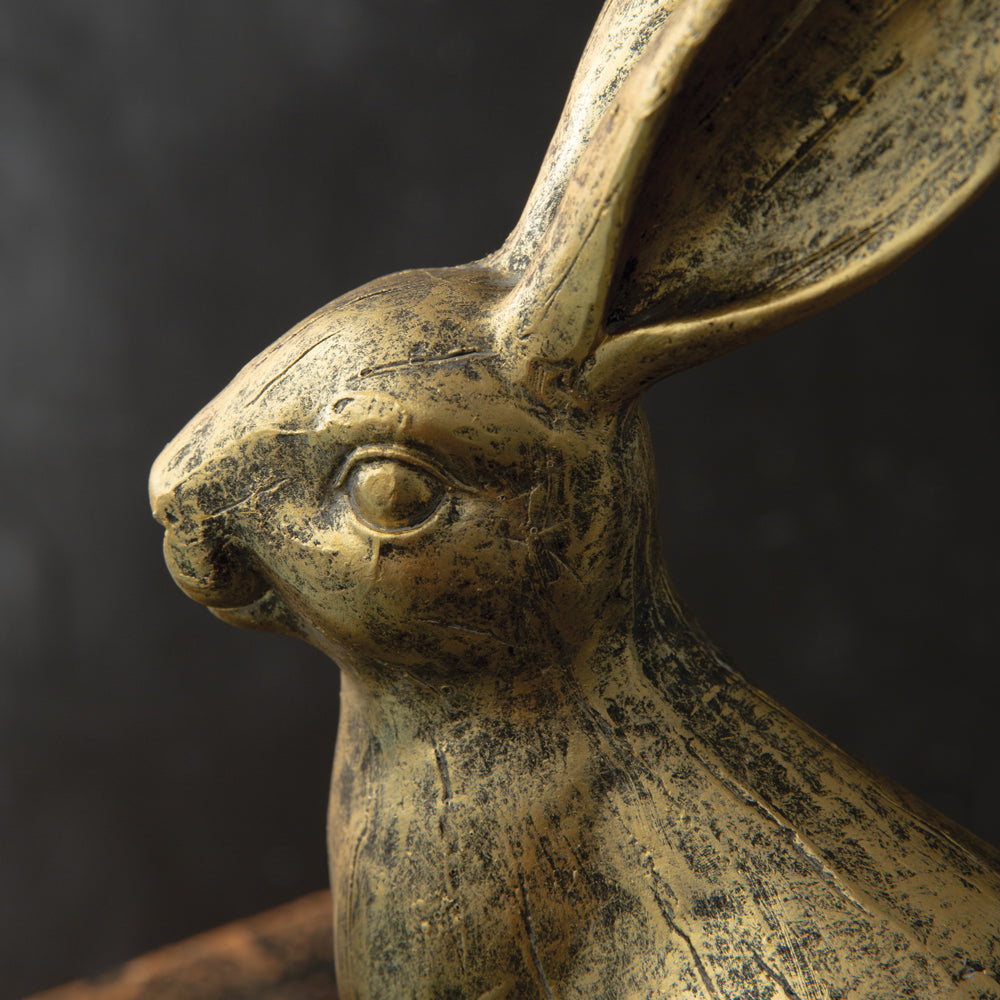 Golden Hare-Easter Home Decor-tbgypsysoul