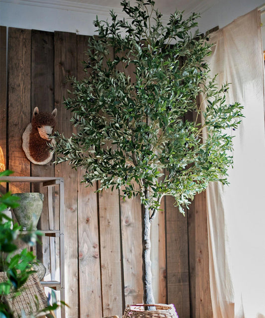 Handmade Artificial Olive Tree – 118” Tall-tbgypsysoul