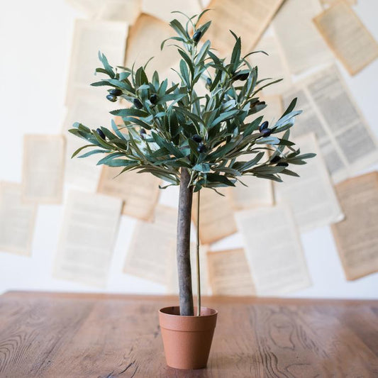 Handmade Faux Olive Tree – 23.6” Tall-Faux Tree-tbgypsysoul