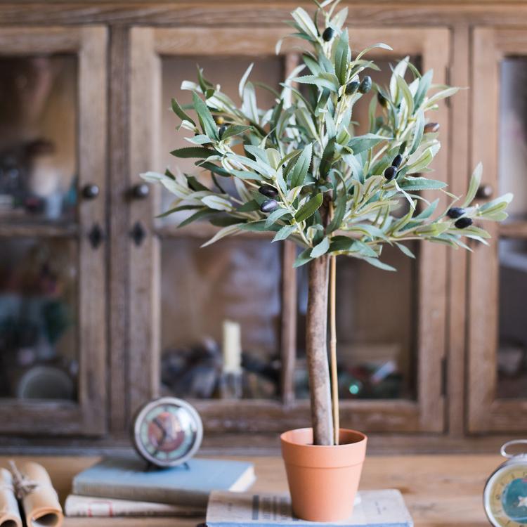 Handmade Faux Olive Tree – 23.6” Tall-Faux Tree-tbgypsysoul