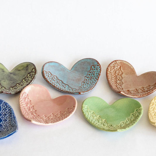 Heart Ring Dish Without Gold-Ceramic-tbgypsysoul