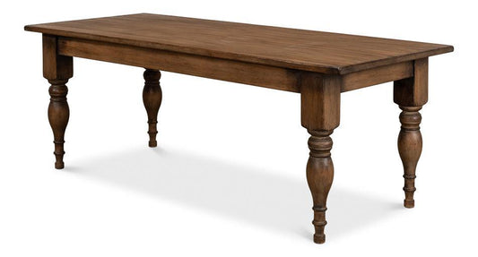 Heirloom Turned-Leg Dining Table - White Glove Included-Dining Table-tbgypsysoul