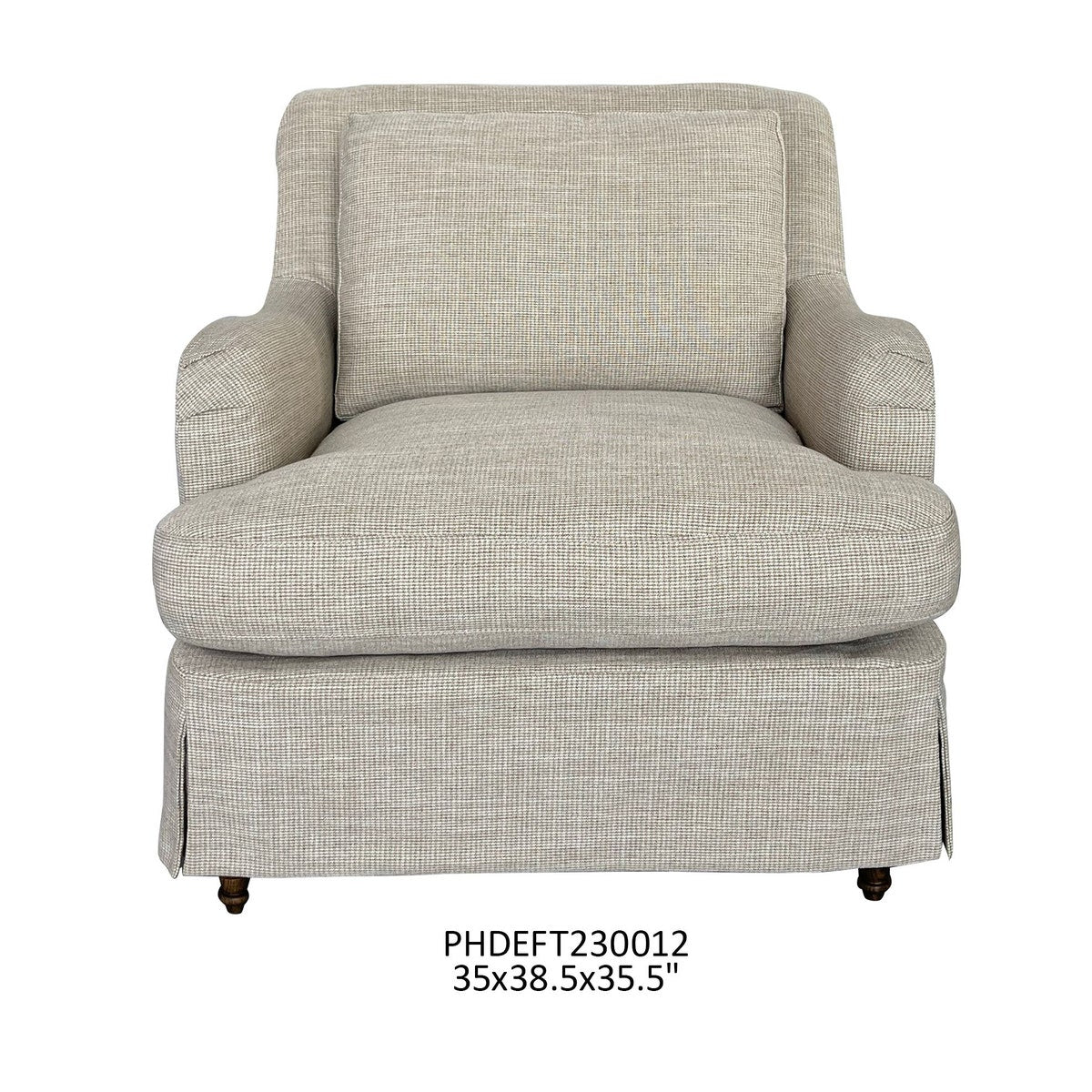 Houndstooth Slipcover Arm Chair-Accent Chair-tbgypsysoul