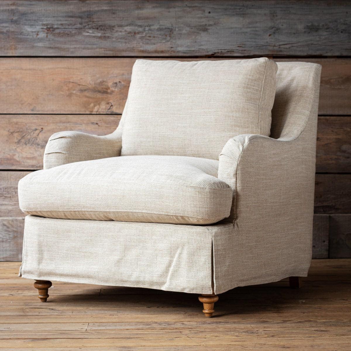 Houndstooth Slipcover Arm Chair-Accent Chair-tbgypsysoul