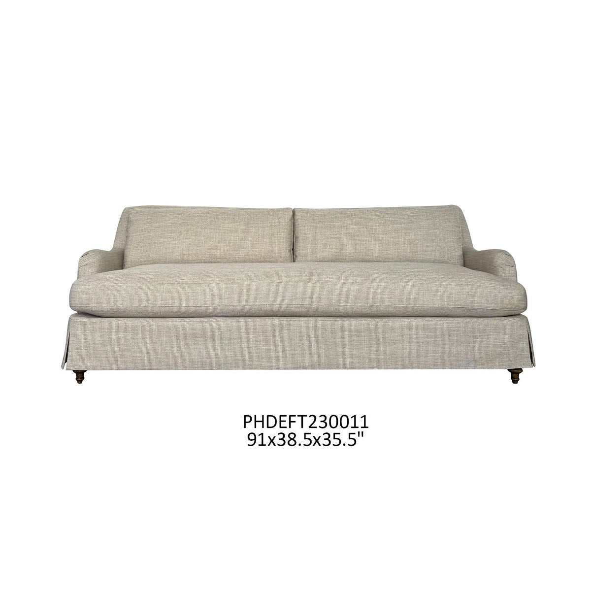 Houndstooth Slipcover Sofa 91”-Accent Chair-tbgypsysoul