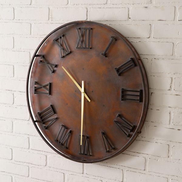 industrial-mixed-metal-wall-clock-wall-clock-ctw-Threadbare Gypsy Soul