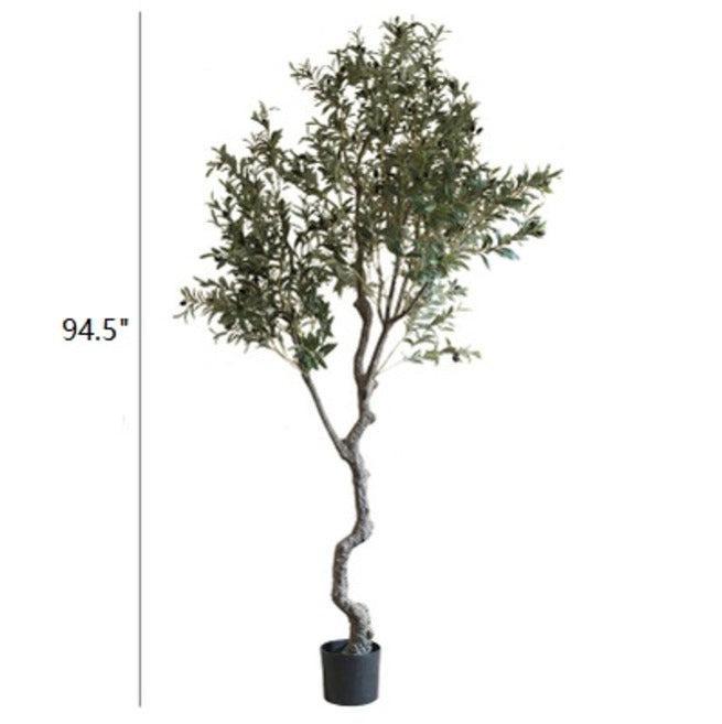 Large 8 ft Faux Olive Tree – Realistic Handmade Artificial Indoor Tree-Faux Tree-tbgypsysoul