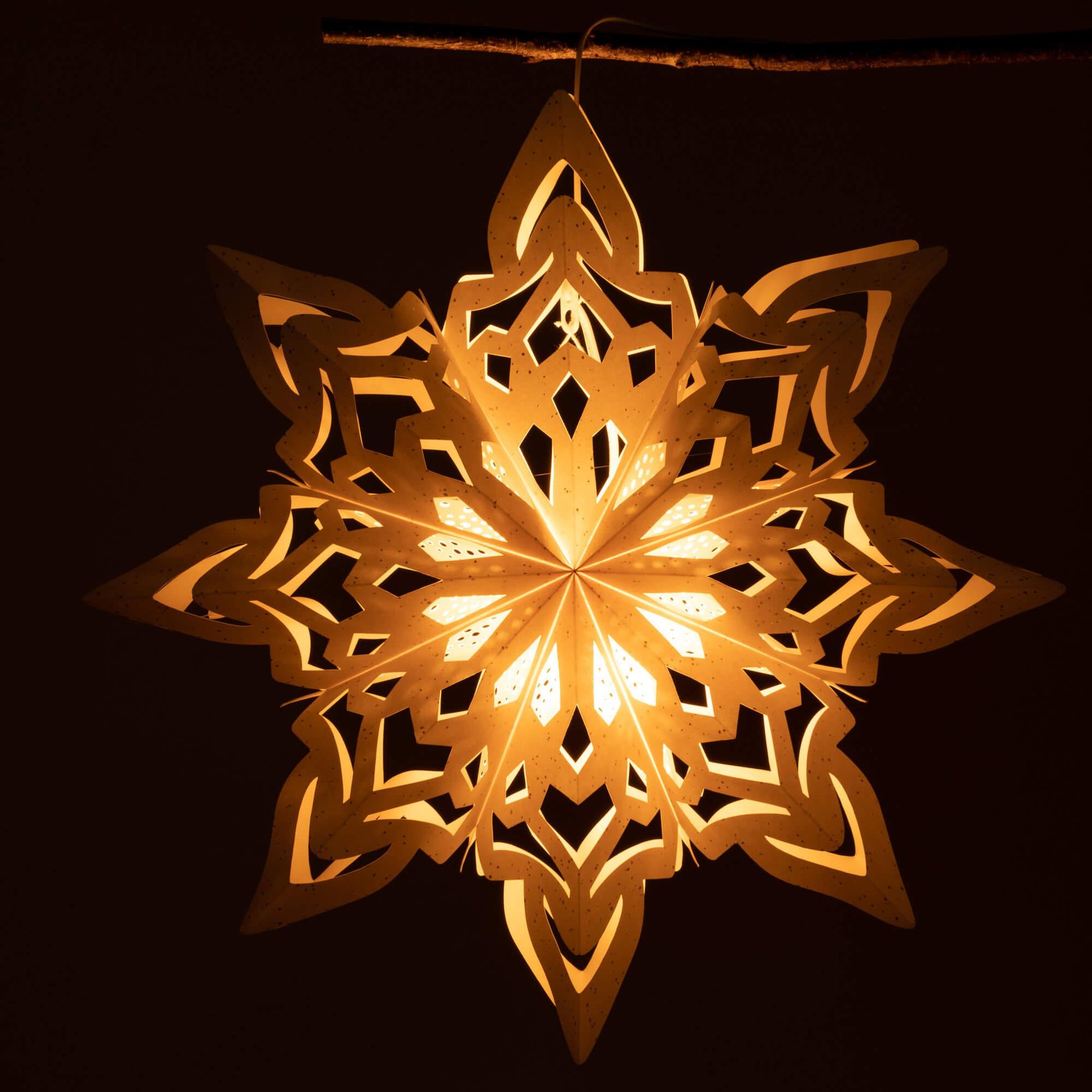 Large Hanging Paper Star-Christmas Ornament-tbgypsysoul