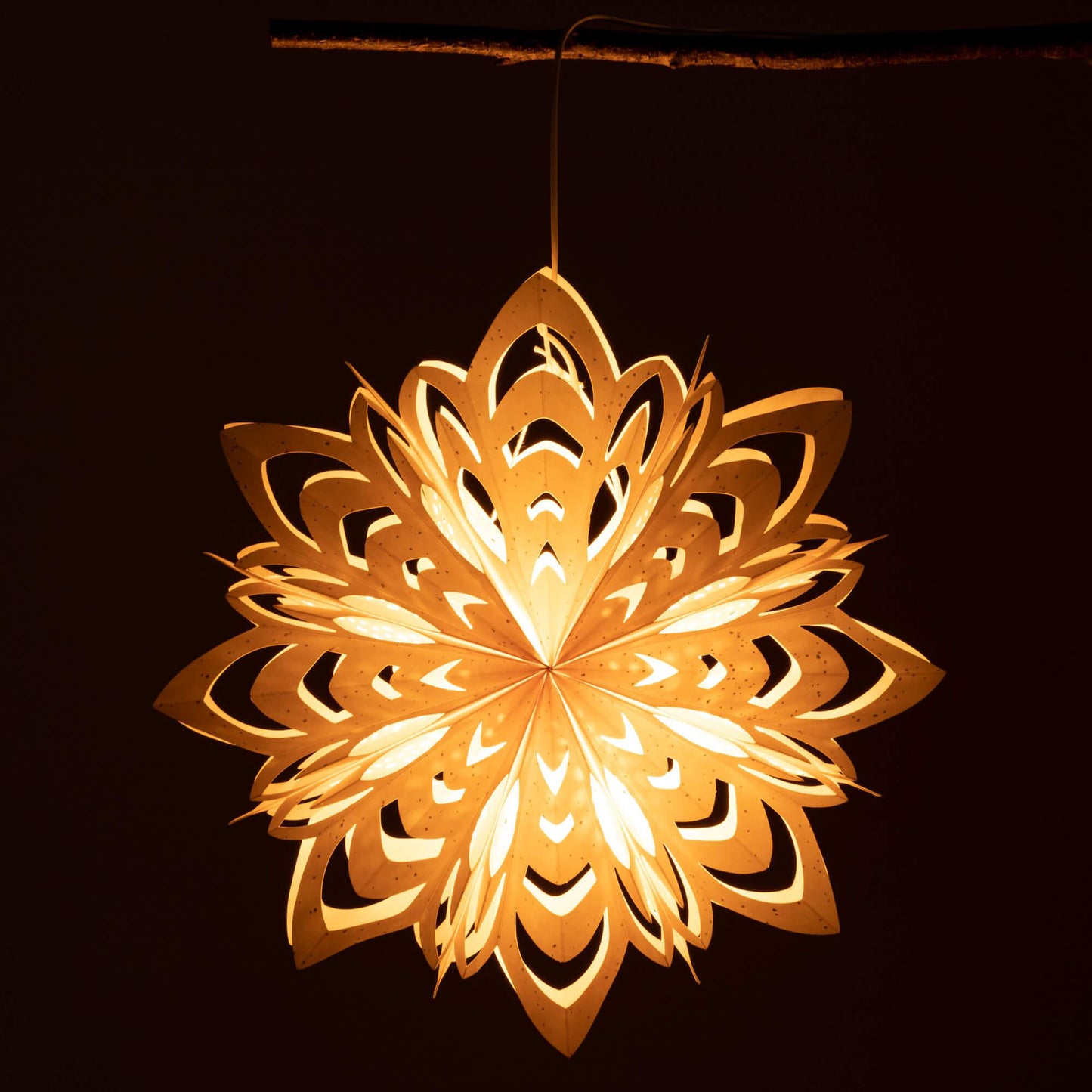 Large Hanging Paper Star-Christmas Ornament-tbgypsysoul