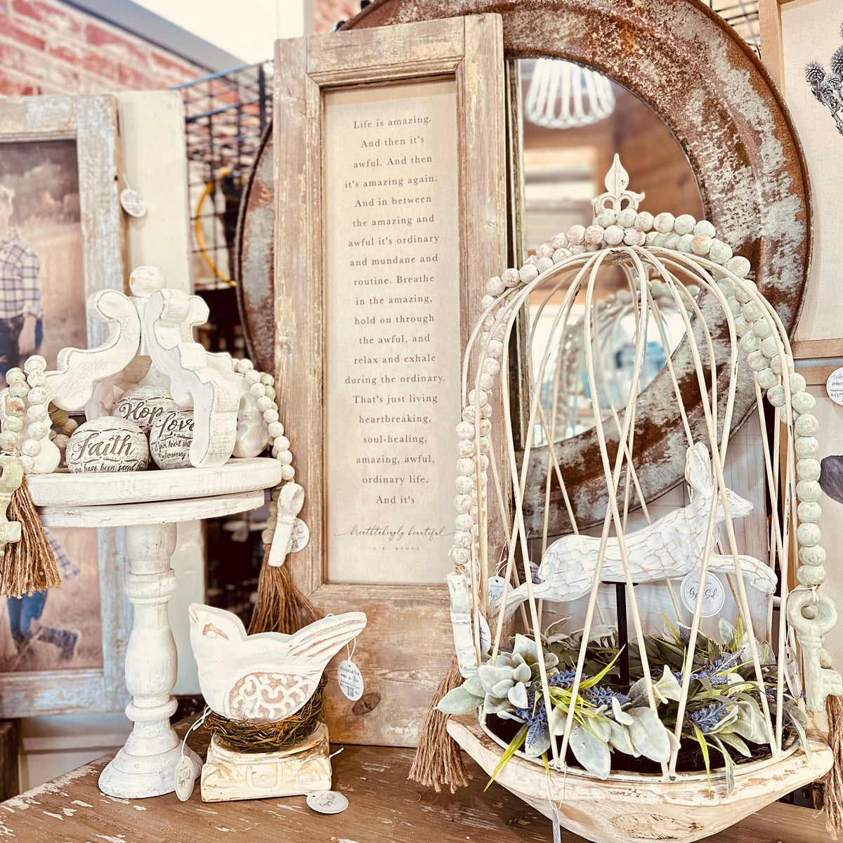 Leaping French Country Hare-Easter Home Decor-tbgypsysoul