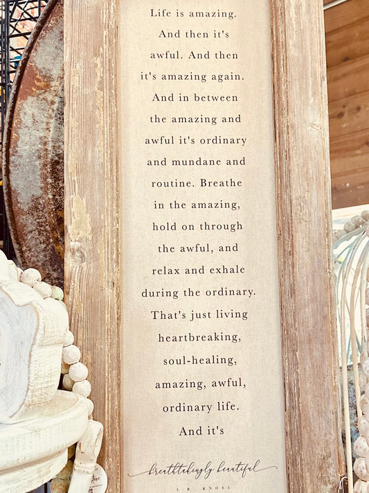 Antique Salvaged Door Base Sign-Wall Art-tbgypsysoul