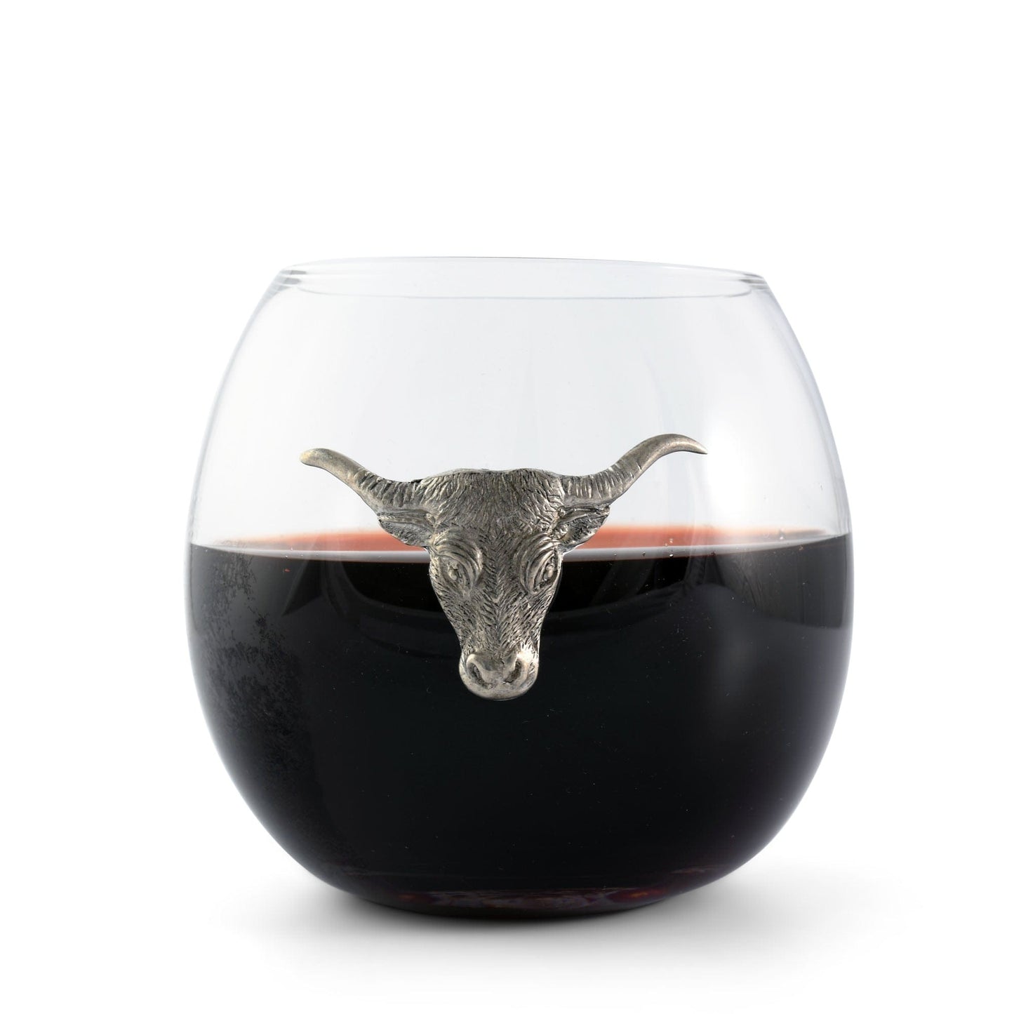 Longhorn Stemless Wine Glass-Western Frontier-tbgypsysoul