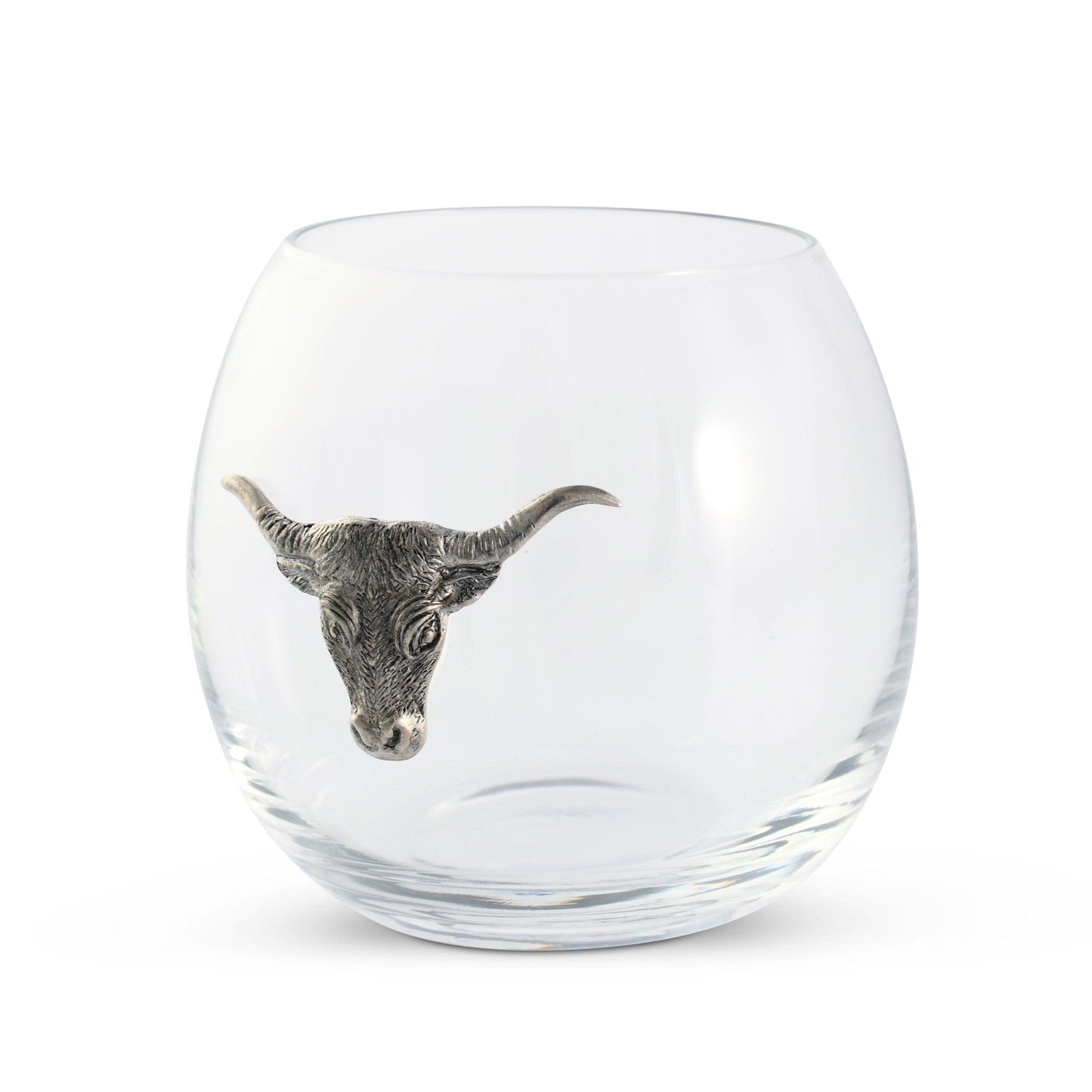 Longhorn Stemless Wine Glass-Western Frontier-tbgypsysoul