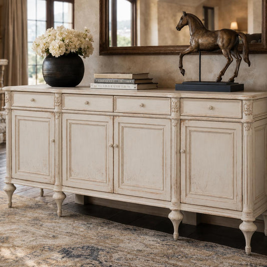 Maison Blanche French Country Sideboard - White Glove Included-Buffet Sideboard-tbgypsysoul