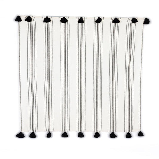 Miska Collection - Handloomed Alpaca - Ink & Ivory Pinstripe-tbgypsysoul