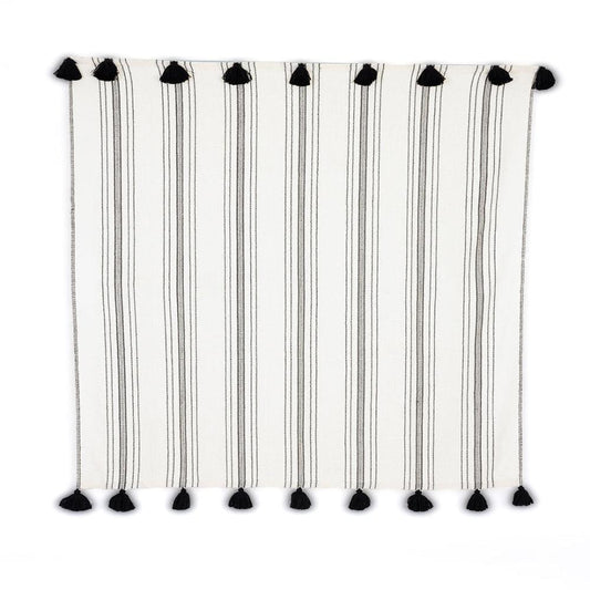 Miska Collection - Handloomed Alpaca - Ink & Ivory Pinstripe-tbgypsysoul