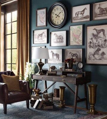 Mohagany Leather Library Chair, Cordovan-Accent Chair-tbgypsysoul
