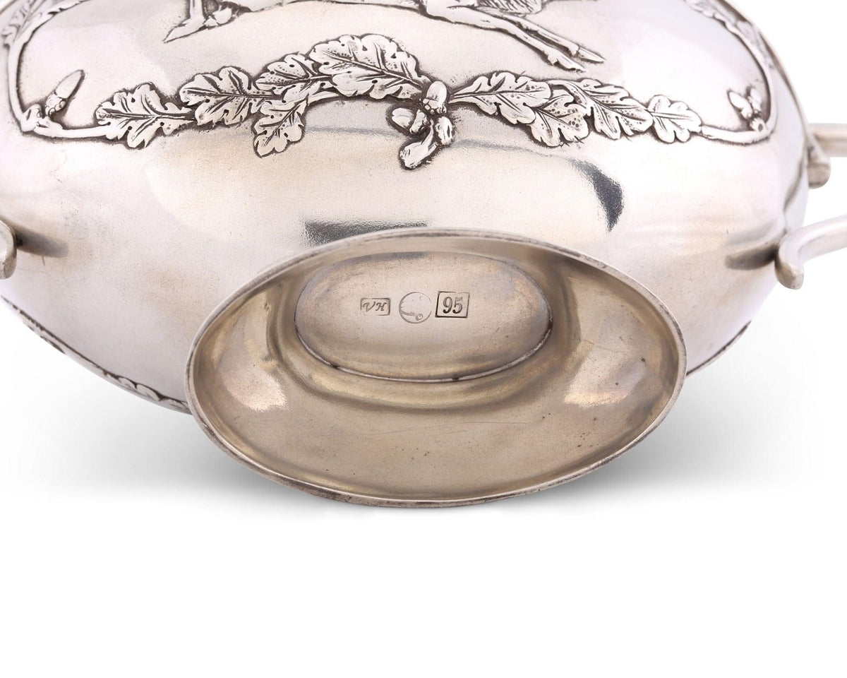 Noble Elk Pewter Gravy Boat-Lodge Style-tbgypsysoul
