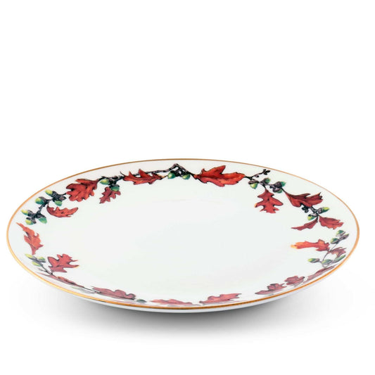 Norwood Acorn Bone China Round Dinner Plate-Harvest-tbgypsysoul