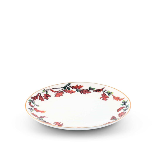 Norwood Acorn Bone China Round Salad Plate-Harvest-tbgypsysoul