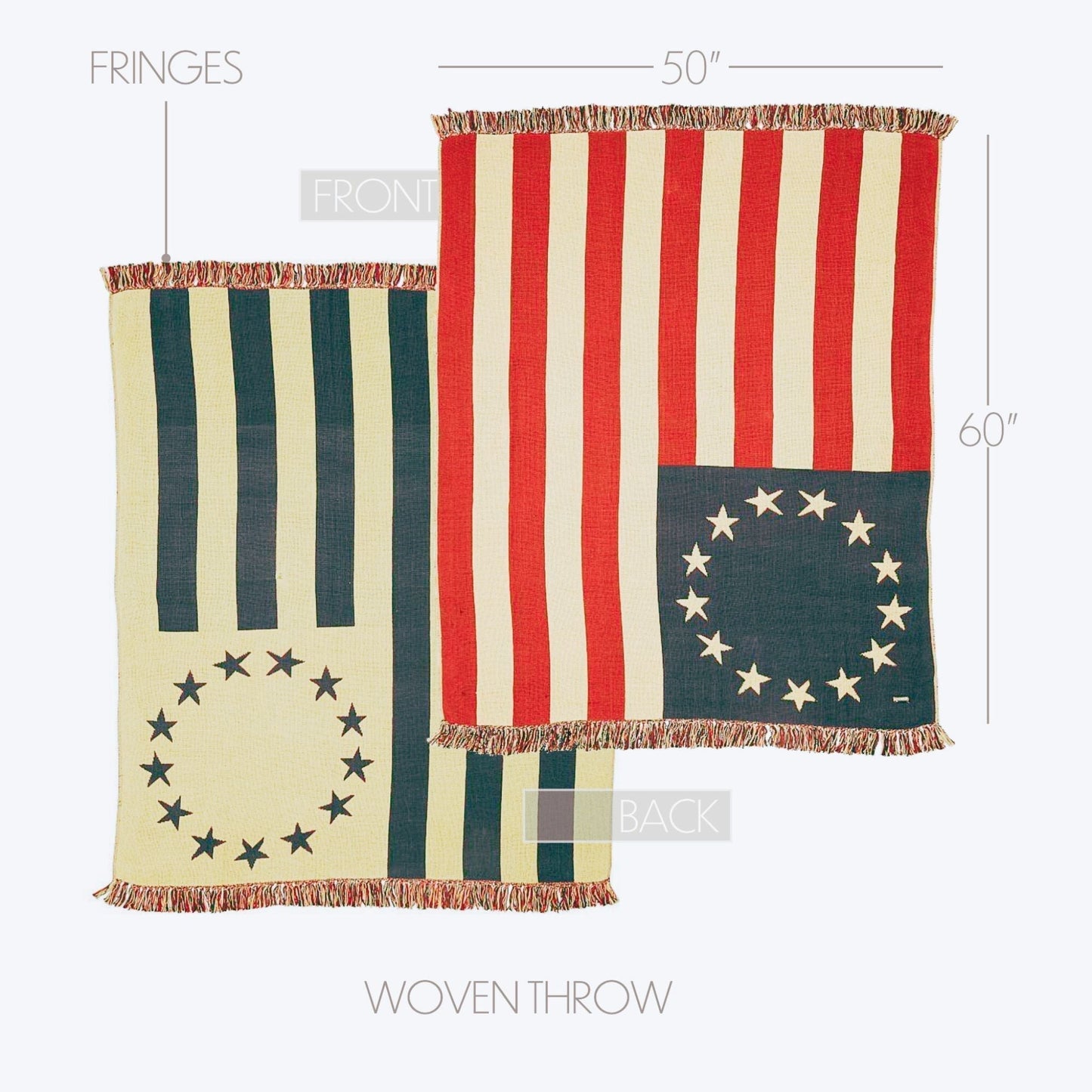 Old Glory Woven Throw-Throw-tbgypsysoul