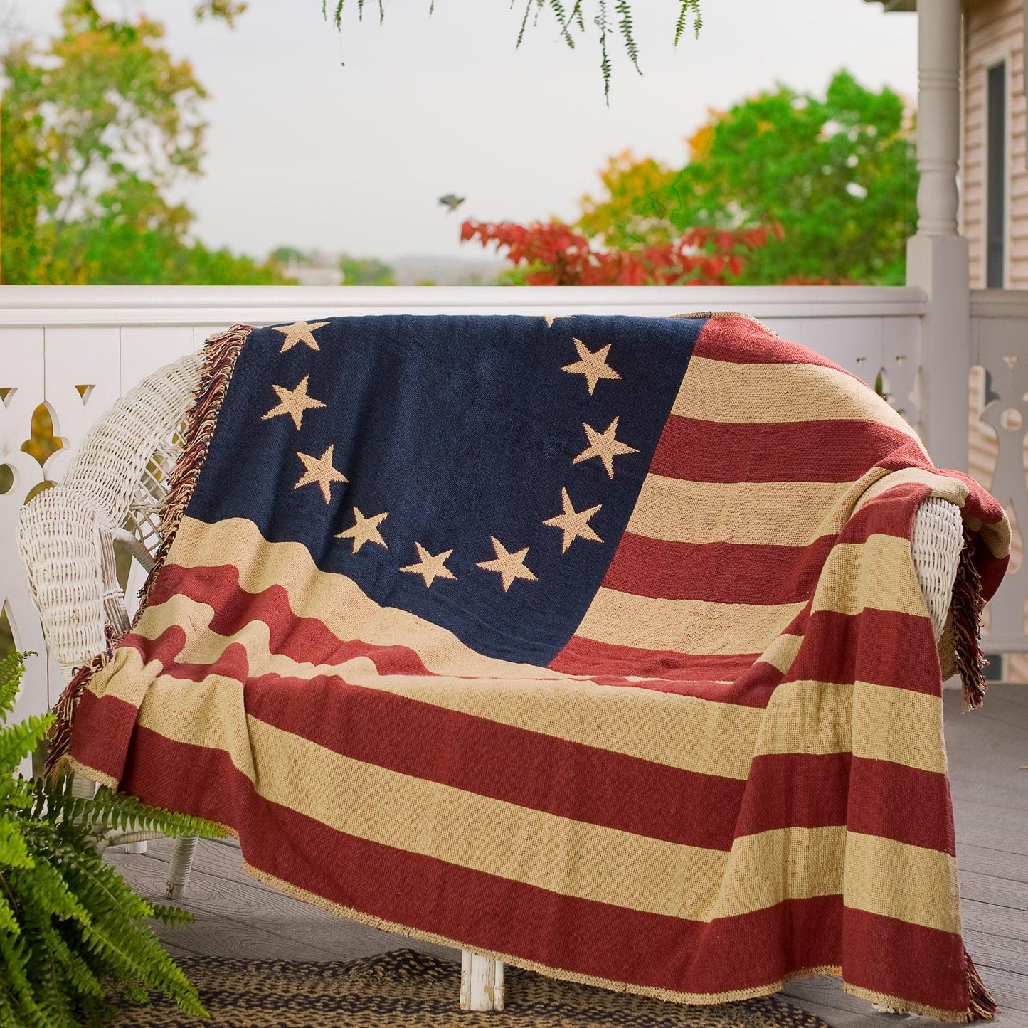 Old Glory Woven Throw-Throw-tbgypsysoul