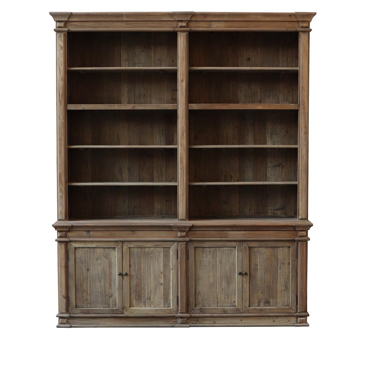 Old Pine Two Section Library-Cabinet-tbgypsysoul