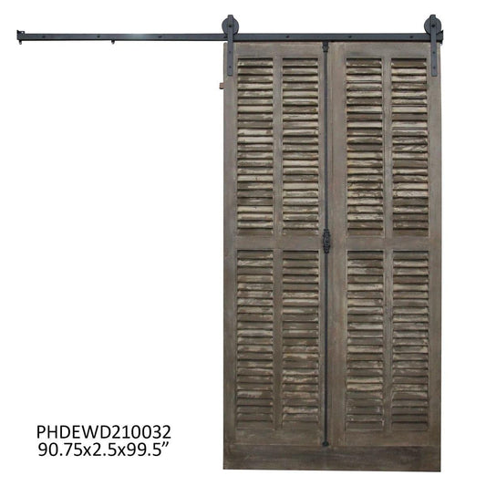 Old Shutters Sliding Barn Door-Barn Door-tbgypsysoul