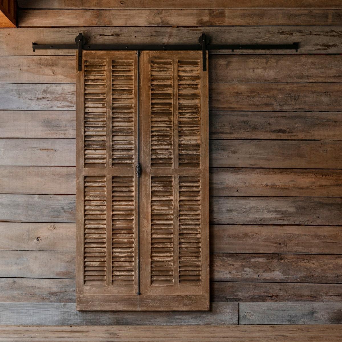 Old Shutters Sliding Barn Door-Barn Door-tbgypsysoul