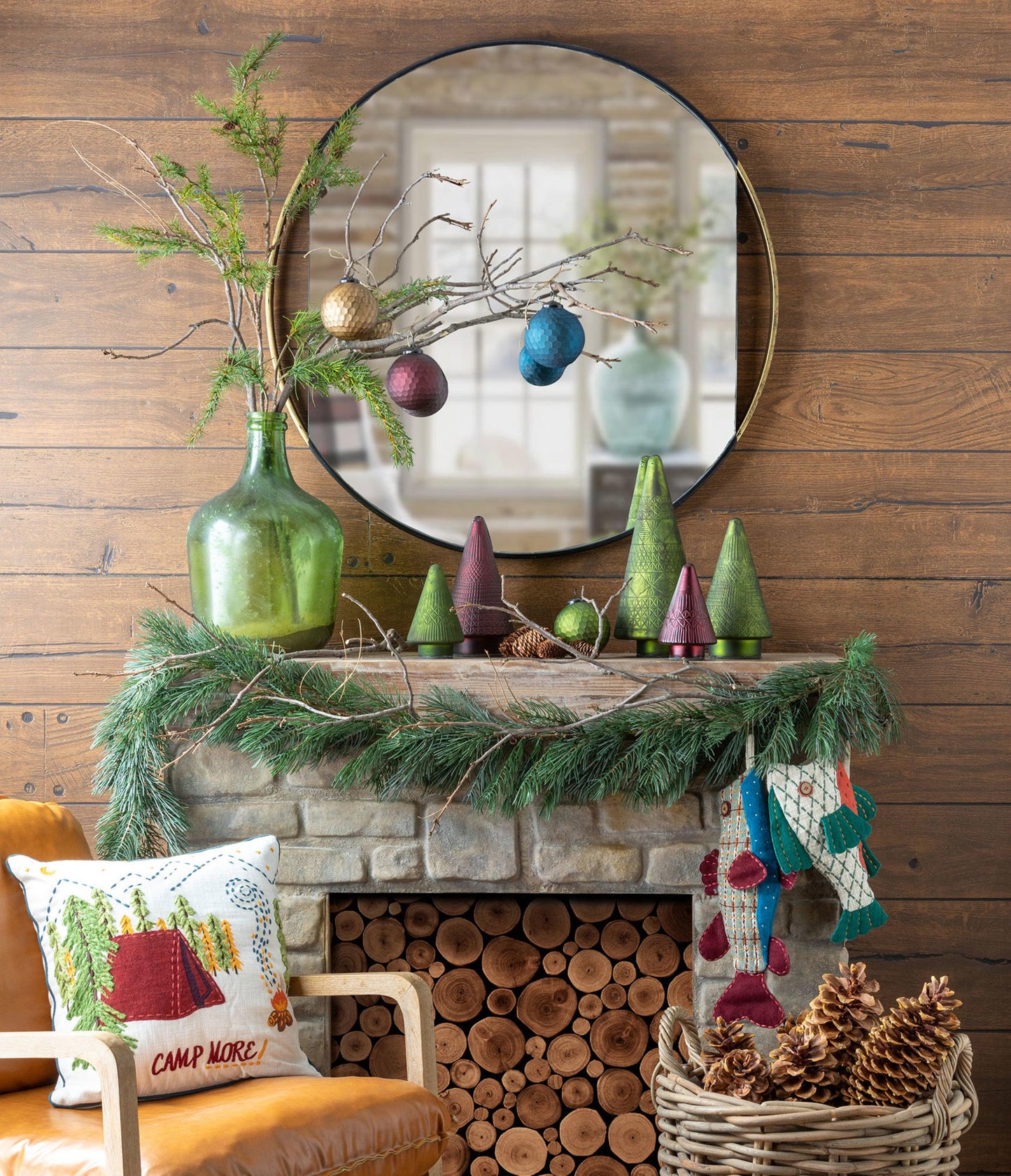 Old World Cellar Wine Bottle - Green Medium-Home Decor-tbgypsysoul