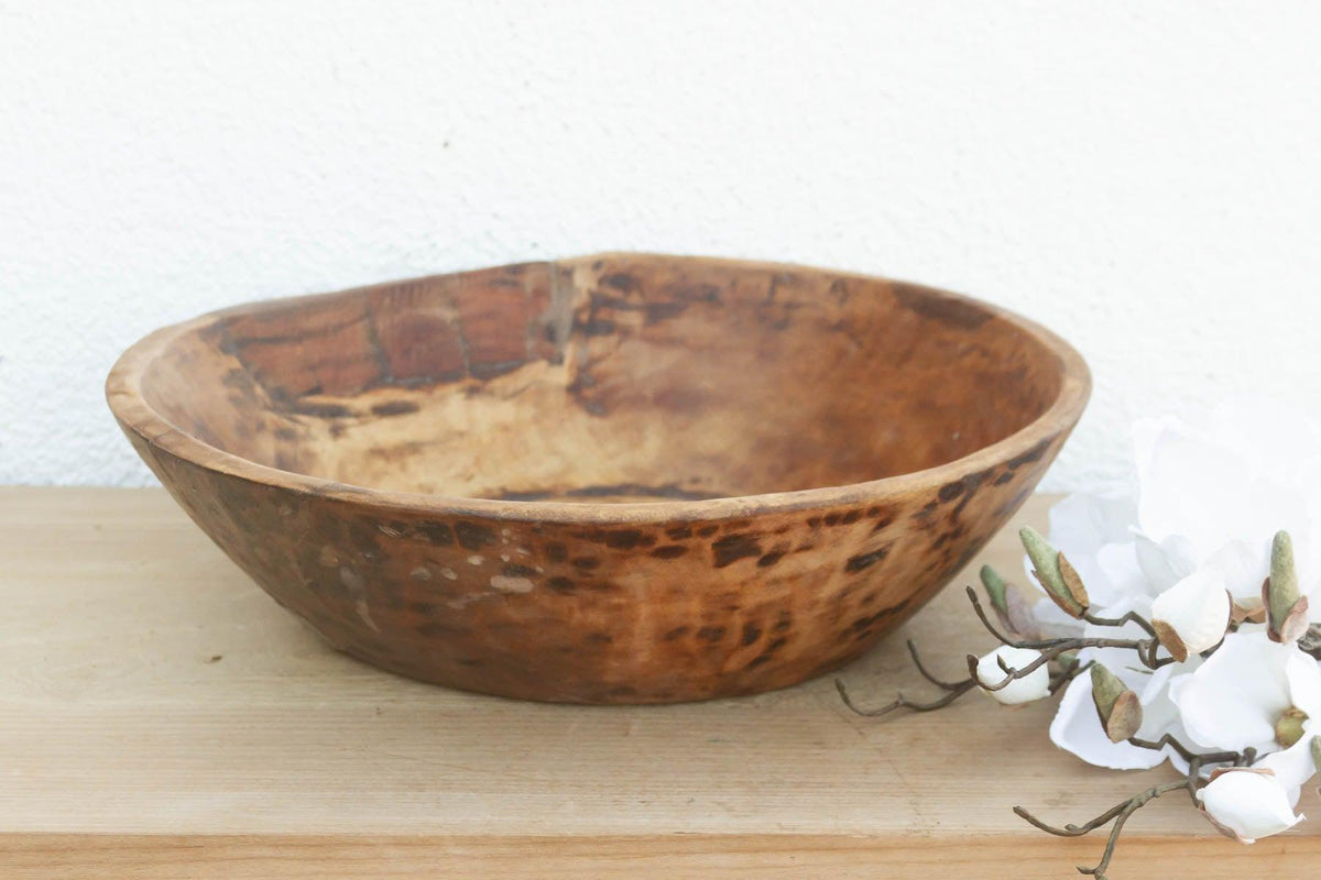 Old World Vintage Wood Bowl-Bowl-tbgypsysoul