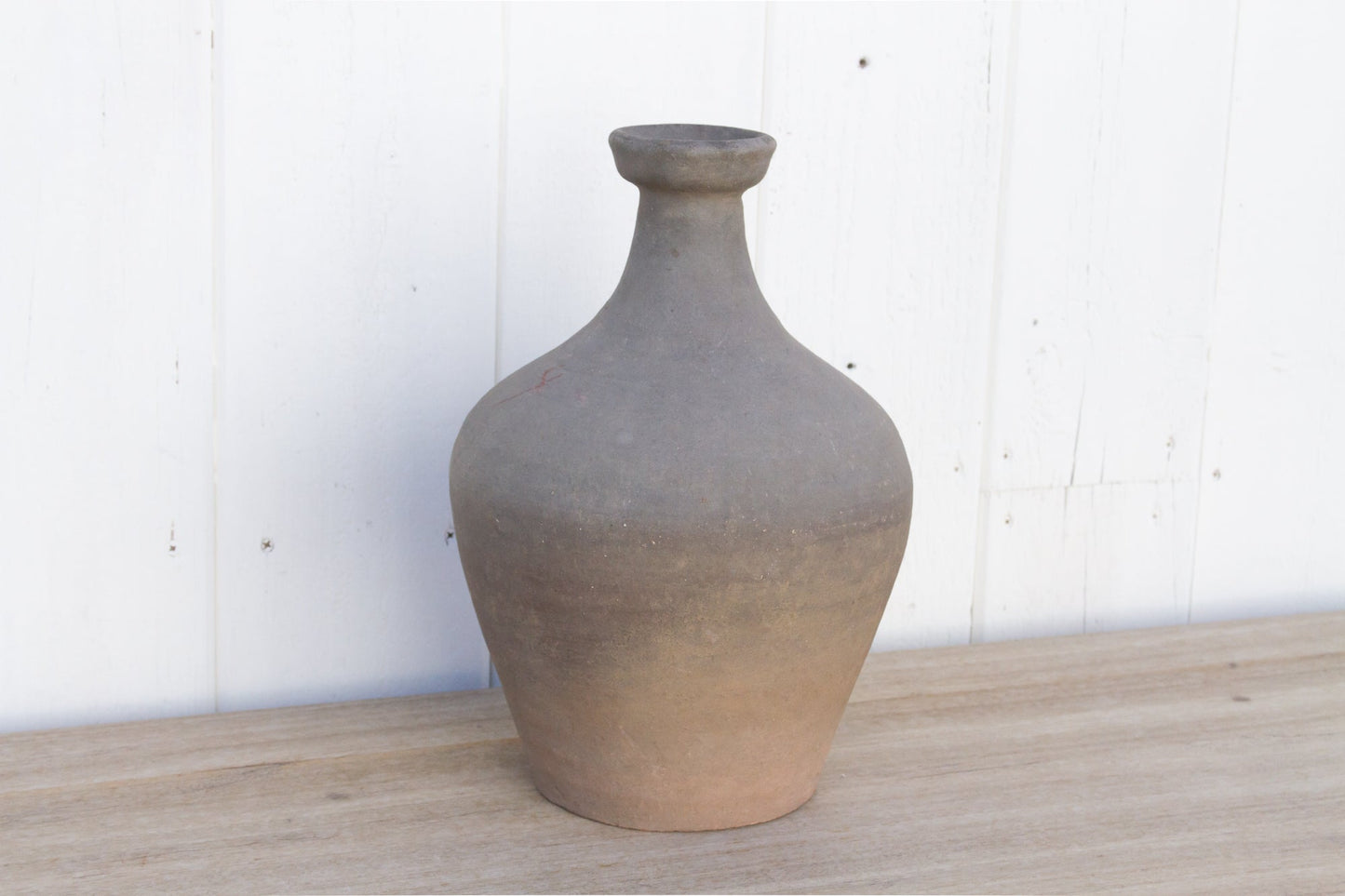 Oxidized Gray Terracotta Amphora Vase-tbgypsysoul