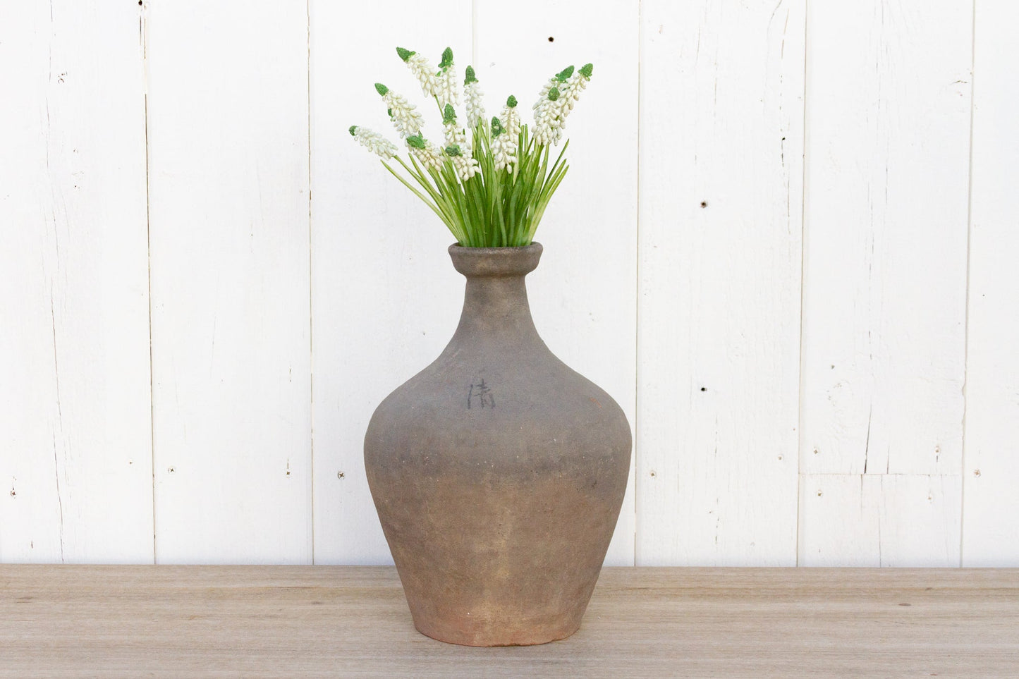 Oxidized Gray Terracotta Amphora Vase-tbgypsysoul