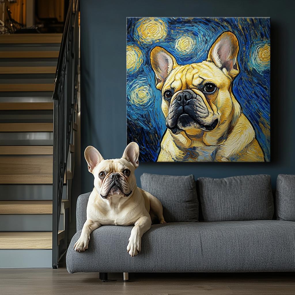 Palette Tails - Custom Pet VG-Starry Night Texture Portrait-Custom Art-tbgypsysoul