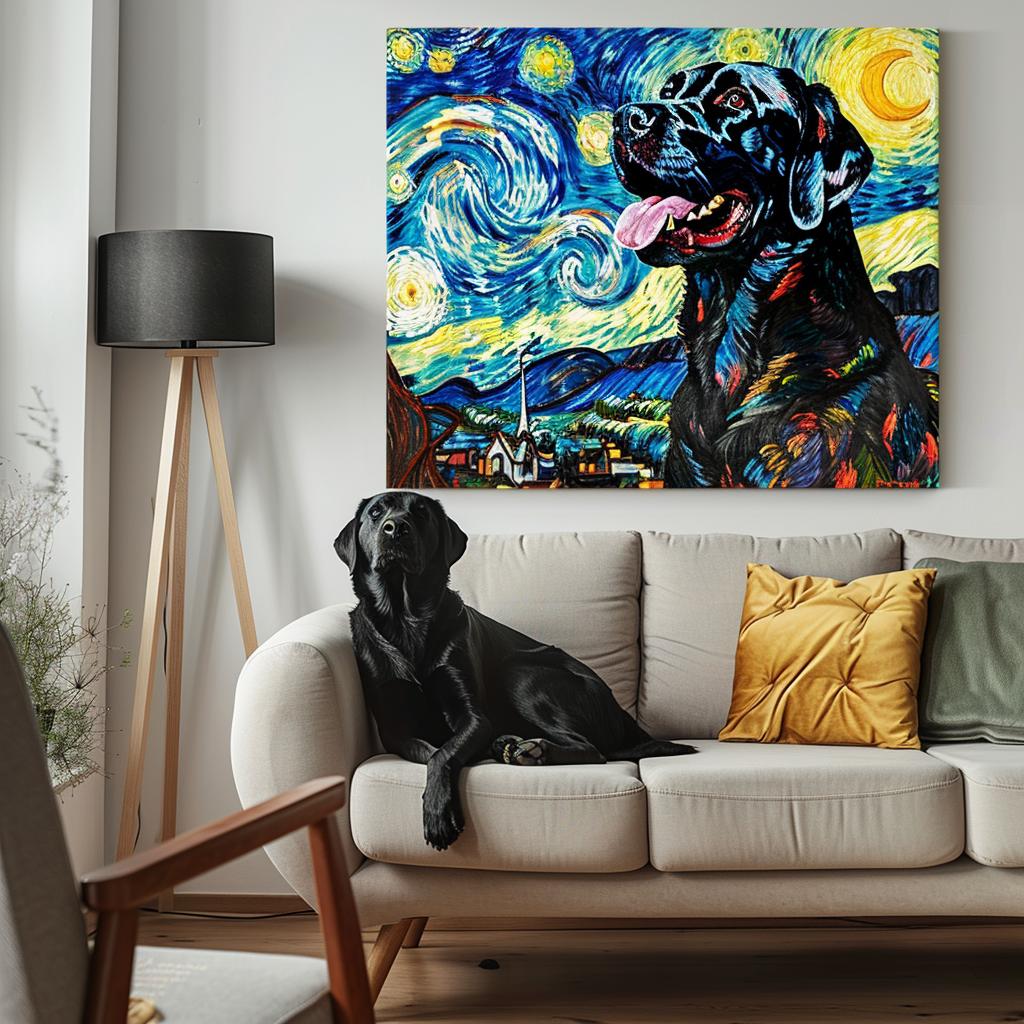 Palette Tails - Custom Pet VG-Starry Night Texture Portrait-Custom Art-tbgypsysoul