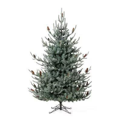 Park Hill Blue Spruce Christmas Tree, 7.5' Clear and Multi Lights-Christmas Tree-tbgypsysoul