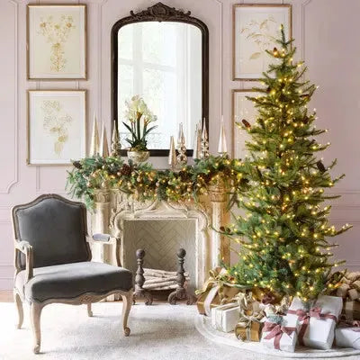 Park Hill Blue Spruce, Slim Christmas Tree, 7.5'-Christmas Tree-tbgypsysoul