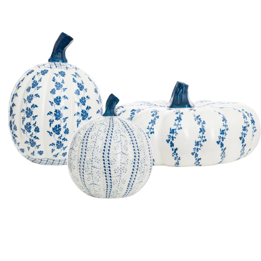 Porcelain Pumpkin Trio-tbgypsysoul