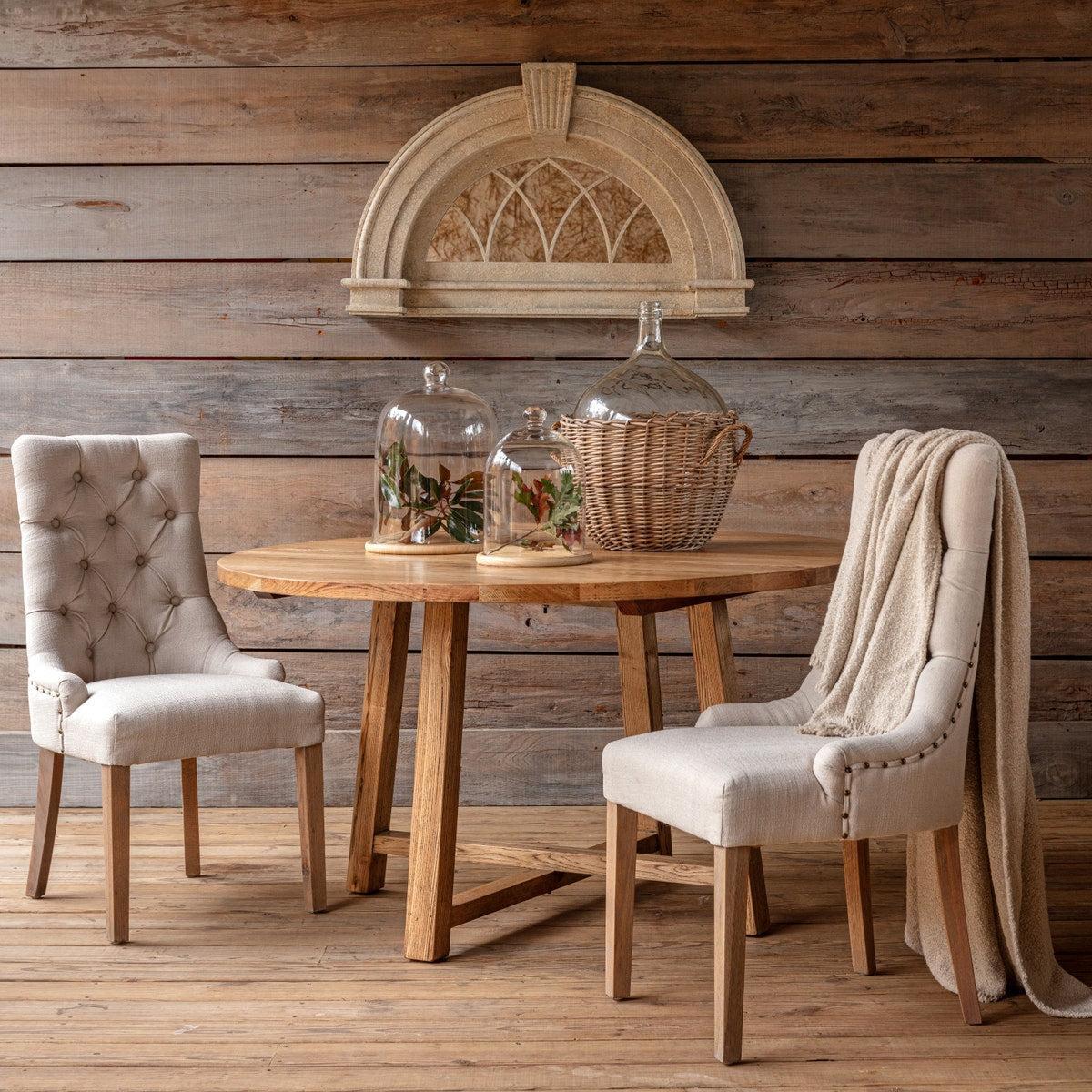 QUERCUS ROUND DINING TABLE-Dining Table-tbgypsysoul