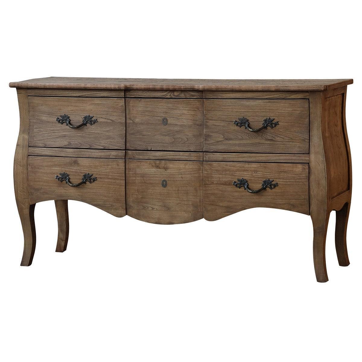 RECLAIMED OAK TOULOUSE COMMODE-Chest-tbgypsysoul