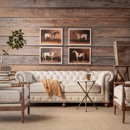 River Birch Leather Chesterfield Sofa 84"-Sofa-tbgypsysoul