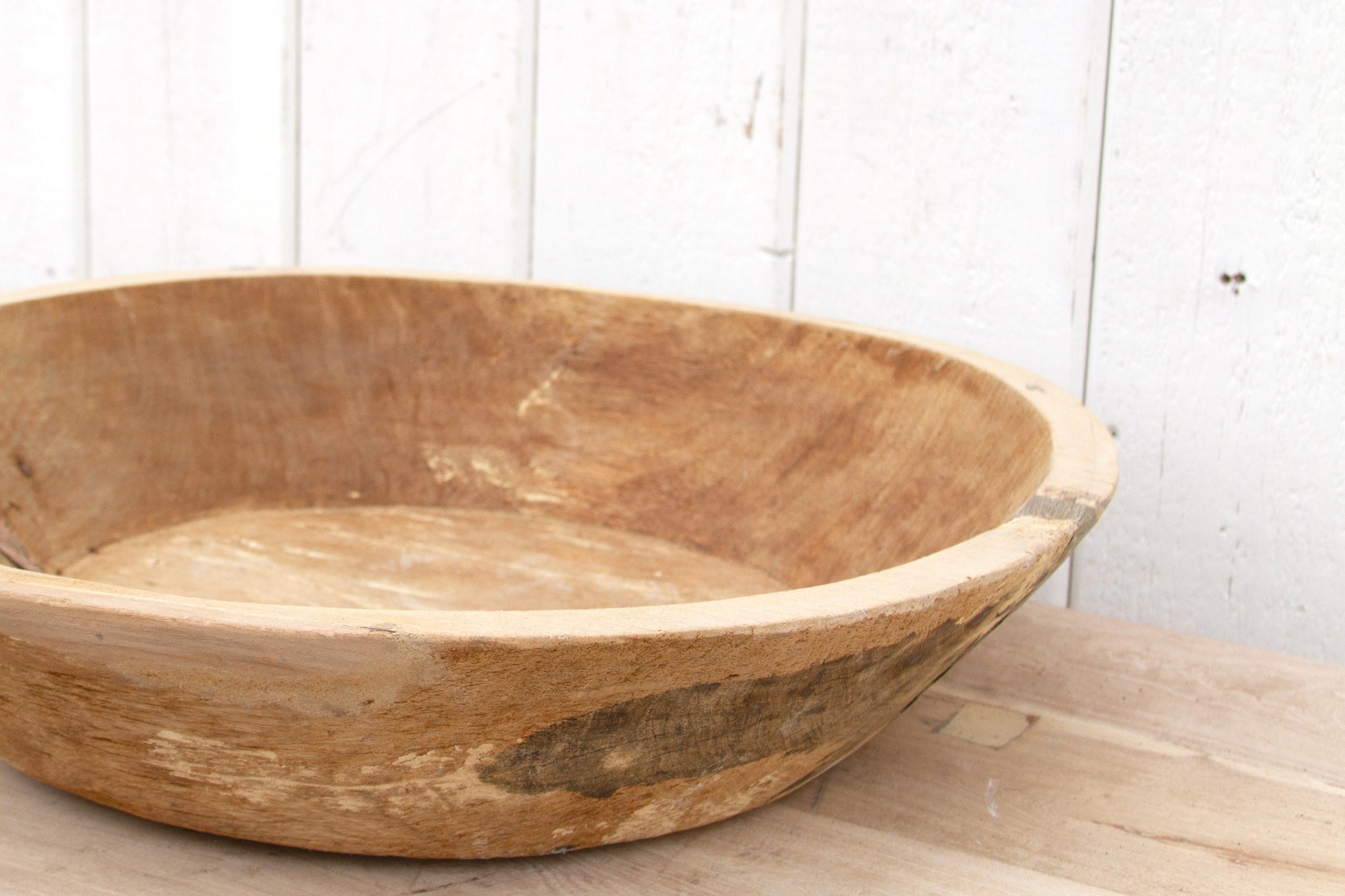 Rustic Copper Strap Antique Bowl-Antique Dough Bowl-tbgypsysoul