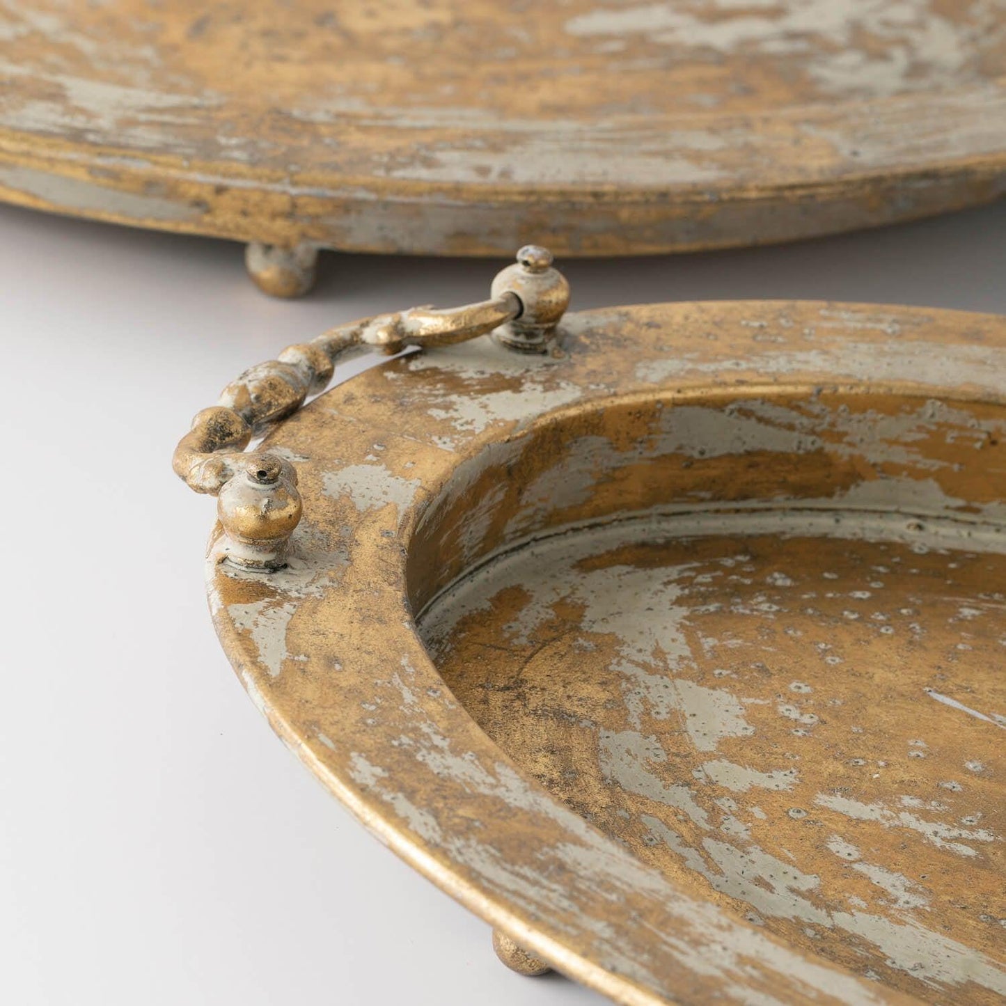 Rustic Gold Metal Tray Set-tbgypsysoul