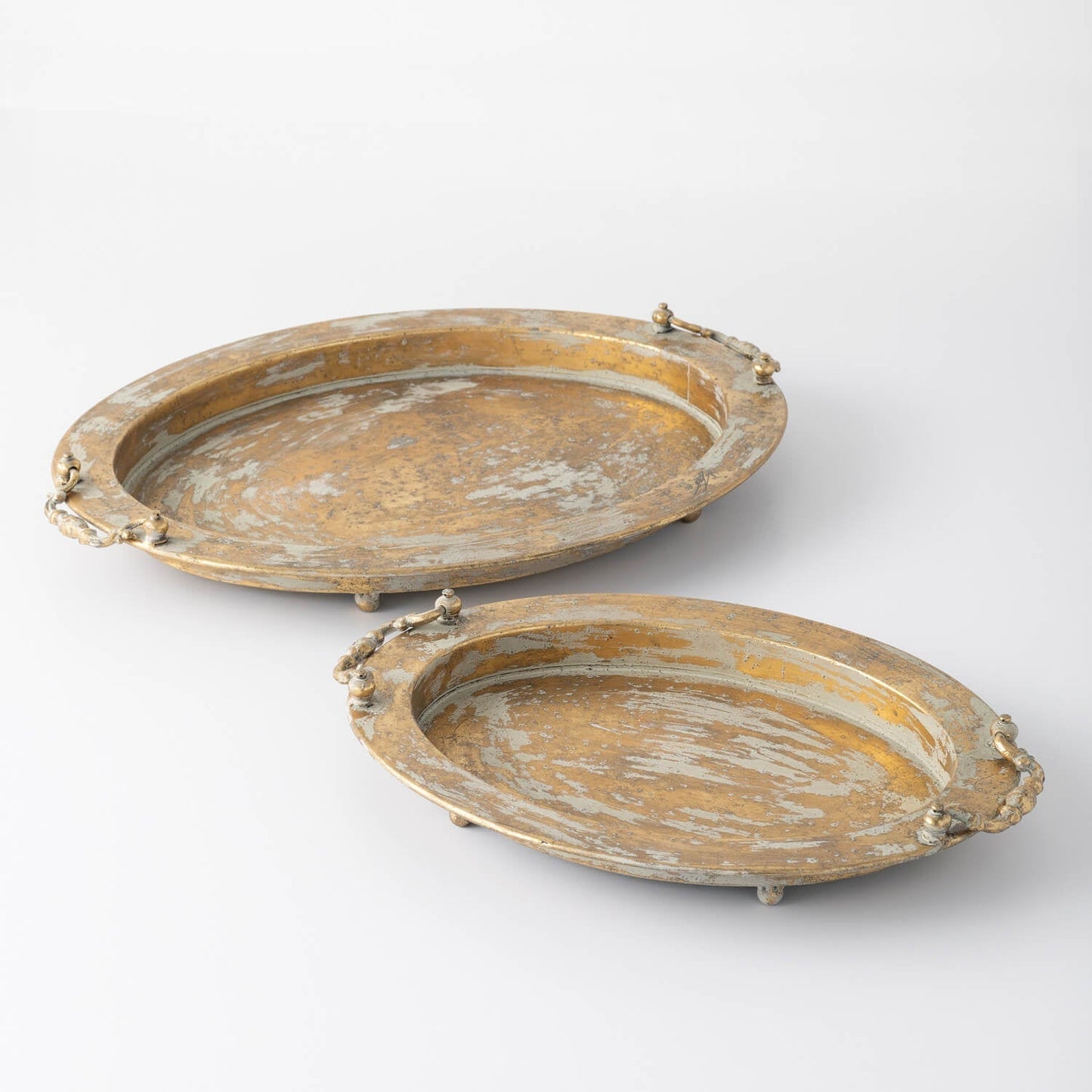 Rustic Gold Metal Tray Set-tbgypsysoul
