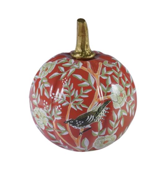 Rusty Red Chinoiserie Pumpkin-Shop-tbgypsysoul